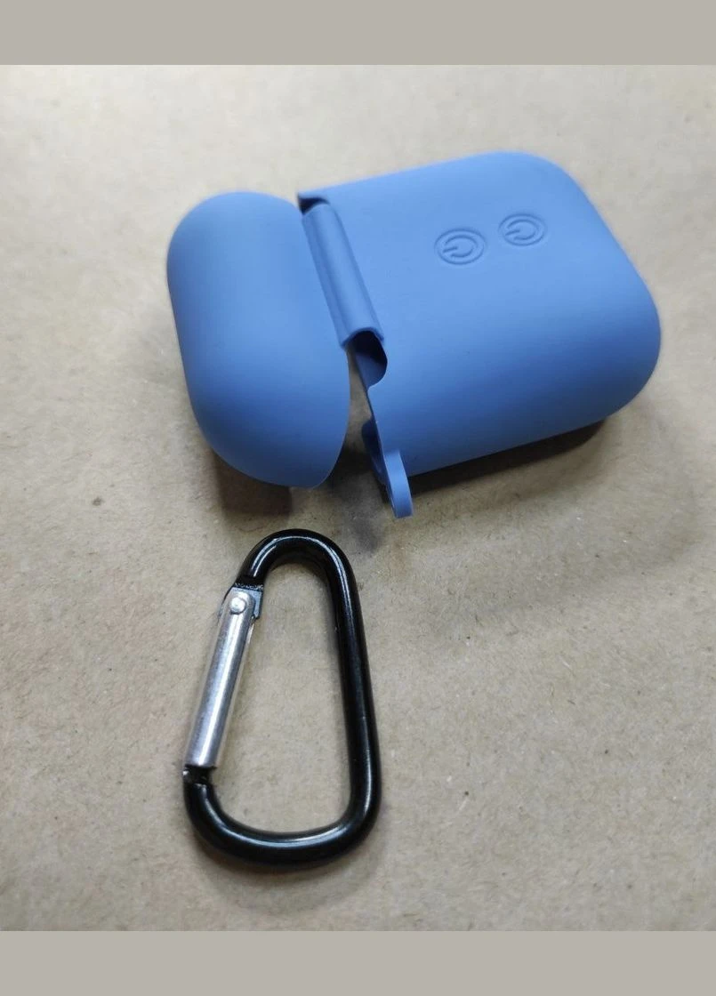 Чохли для - "№103", з карабіном, силіконові Foxconn AirPods (338829617)