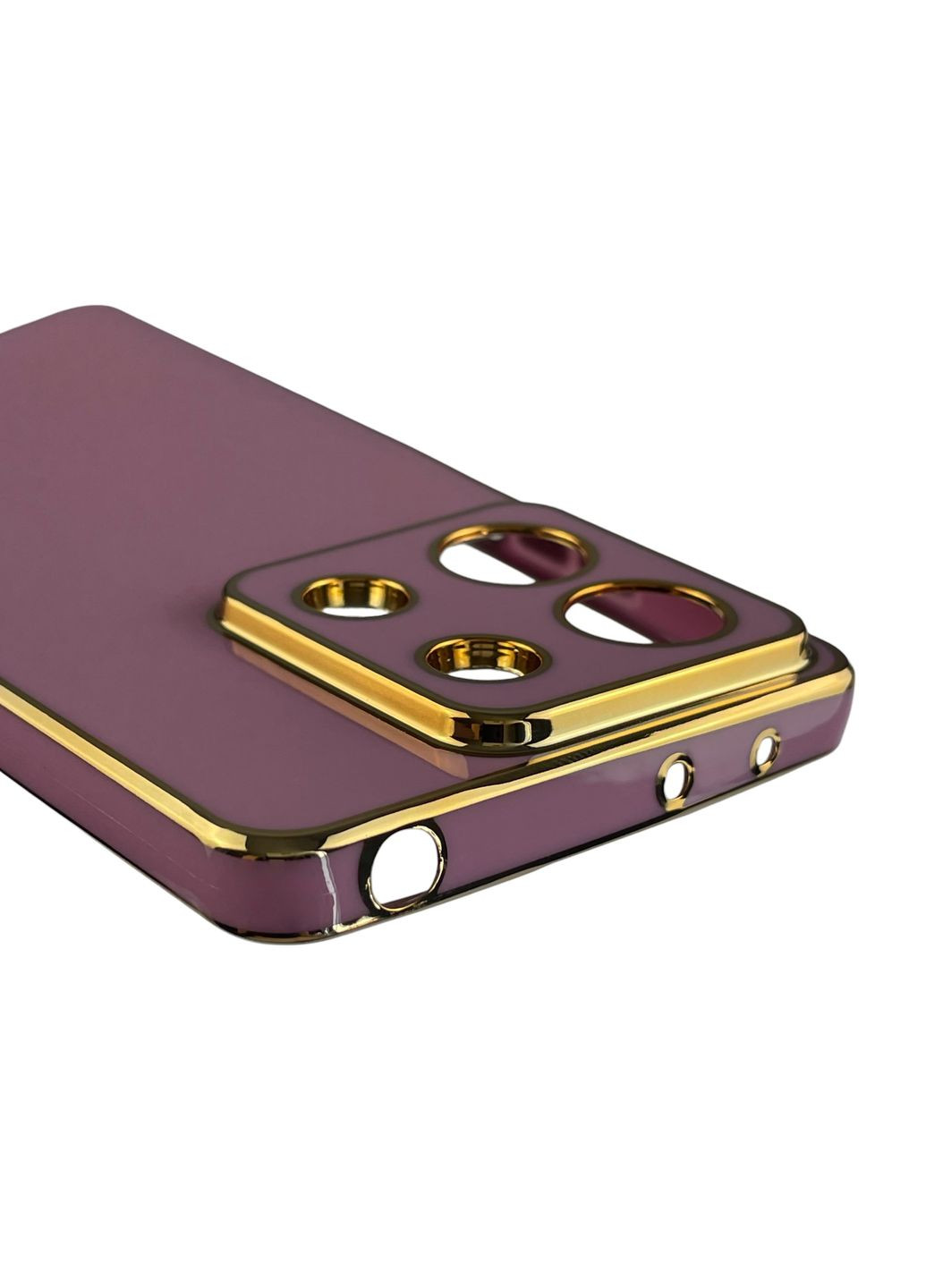 Чехол для Redmi Note 13 5G с золотой окантовкой с защитой камеры на сяоми редми нот 13 5г черничный Xiaomi (366022422)