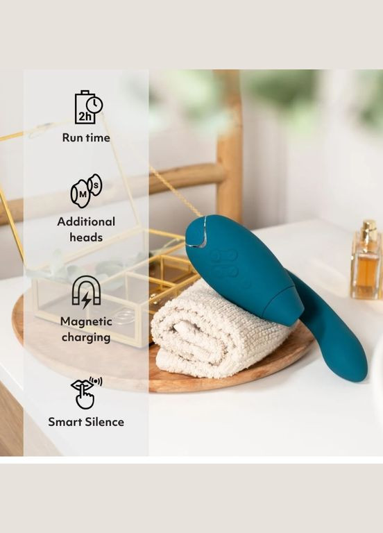 Інноваційний безконтактний вібраторстимулятор Duo 2 Petrol Womanizer (296932712)