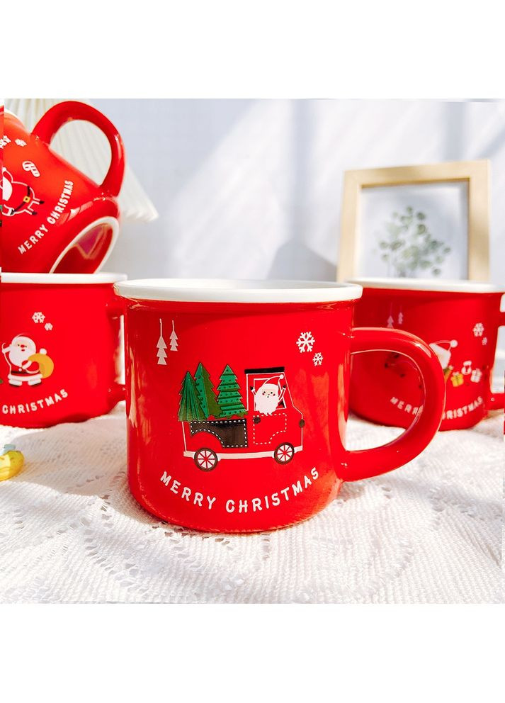 Кружка новорічна Merry Christmas 4 14597 350 мл червона No Brand (349223759)