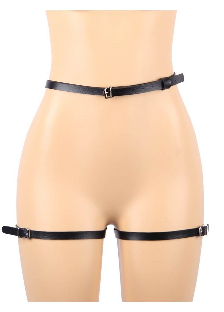 Портупея-гартери шкіра Star Night (без коробки), чорний No Brand (303894802)