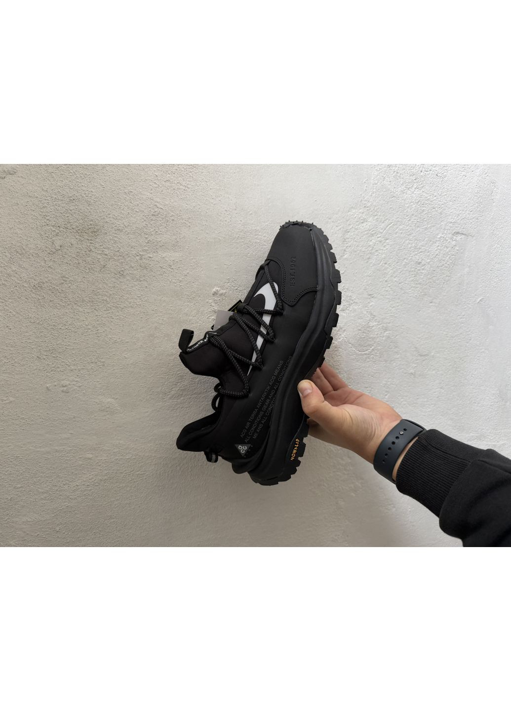 Чорні Осінні кросівки чоловічі nike air terra antarktik black white gore-tex найк асг терра антарктік No Brand