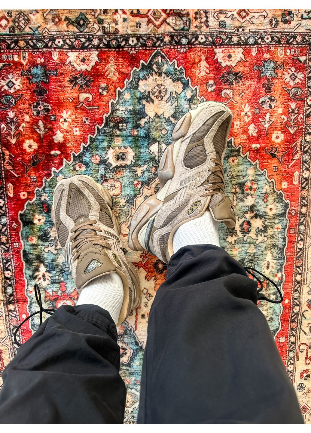 Бежеві Осінні кросівки чоловічі і жіночі new balance 9060 beige brown | нью беланс 9060 бежеві коричневі No Brand