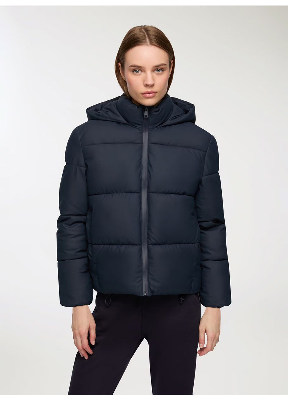 Темно-синя демісезонна куртка жін Terranova