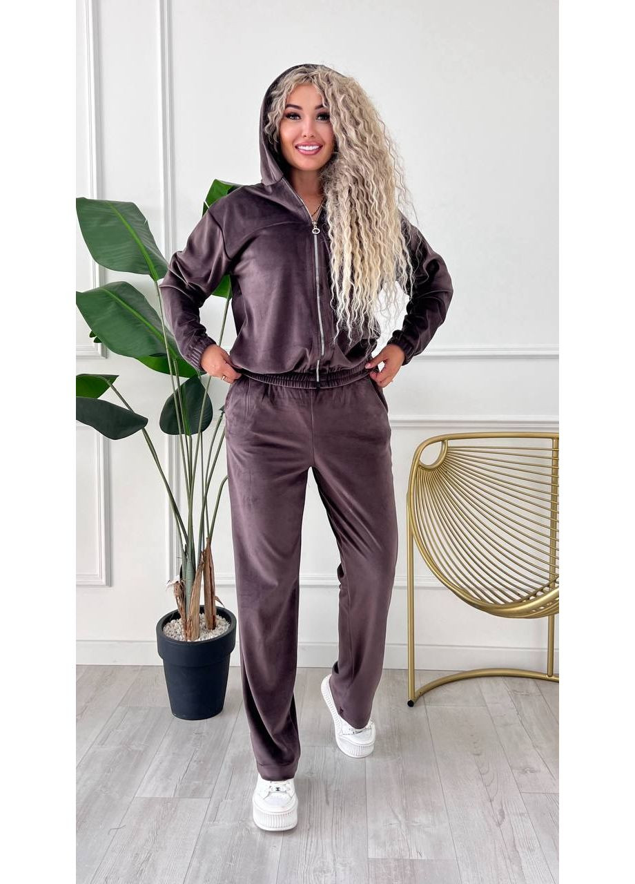 💎 Костюм-двойка из велюра – элегантный комфорт каждый день 💎Ознакомьтесь с размерной сеткой DK/DL Мода без кордонів (361145220)