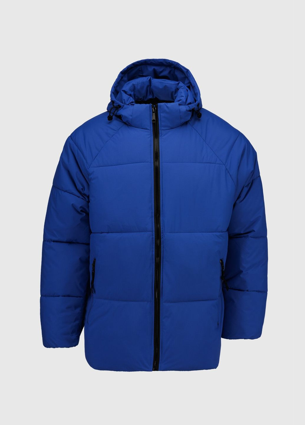 Синя зимня куртка однотонна чоловіча 8088 електрік (2000990694645w) shop (2000990694645) No Brand