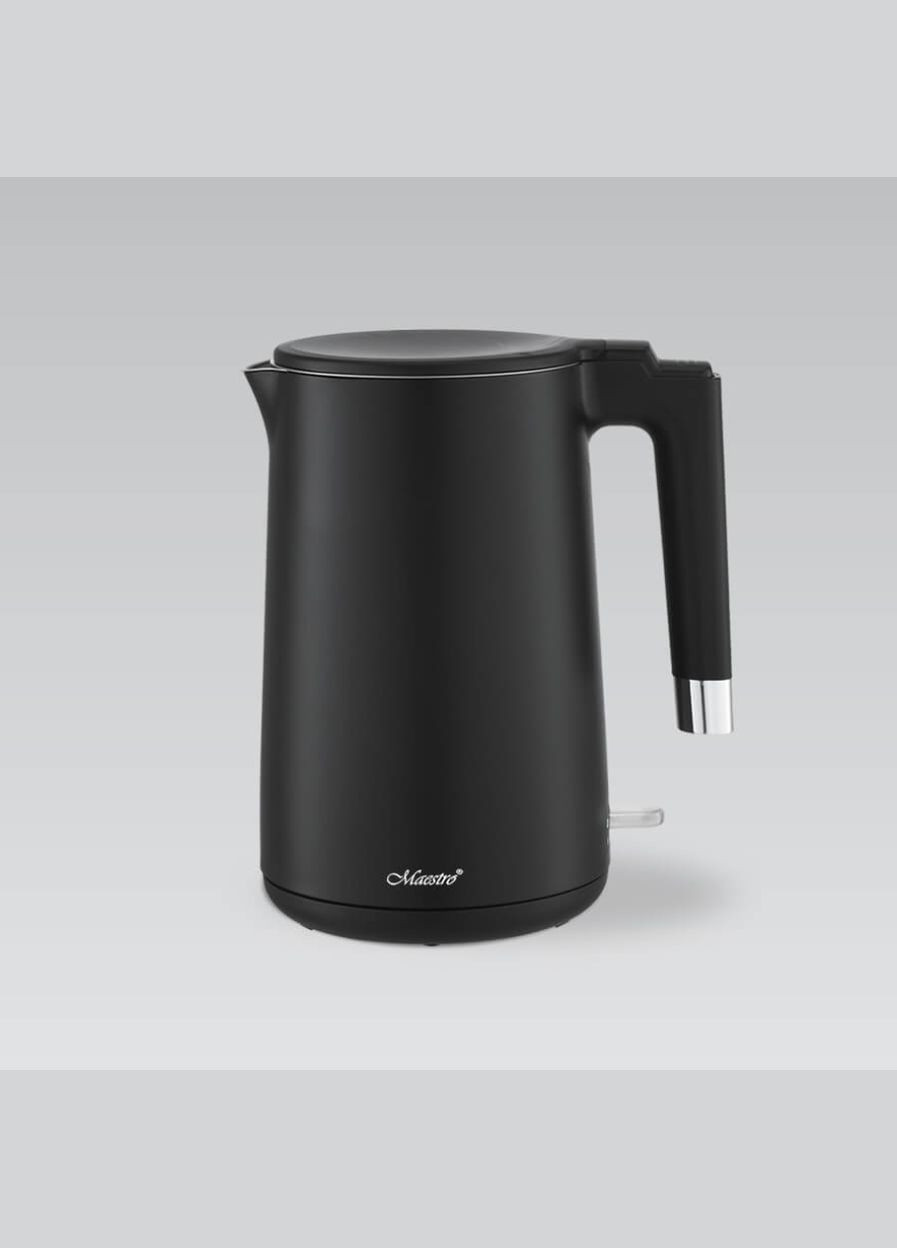 Электрочайник нержавеющий 1.7л черный (MR-026-BLACK) Maestro (342121949)