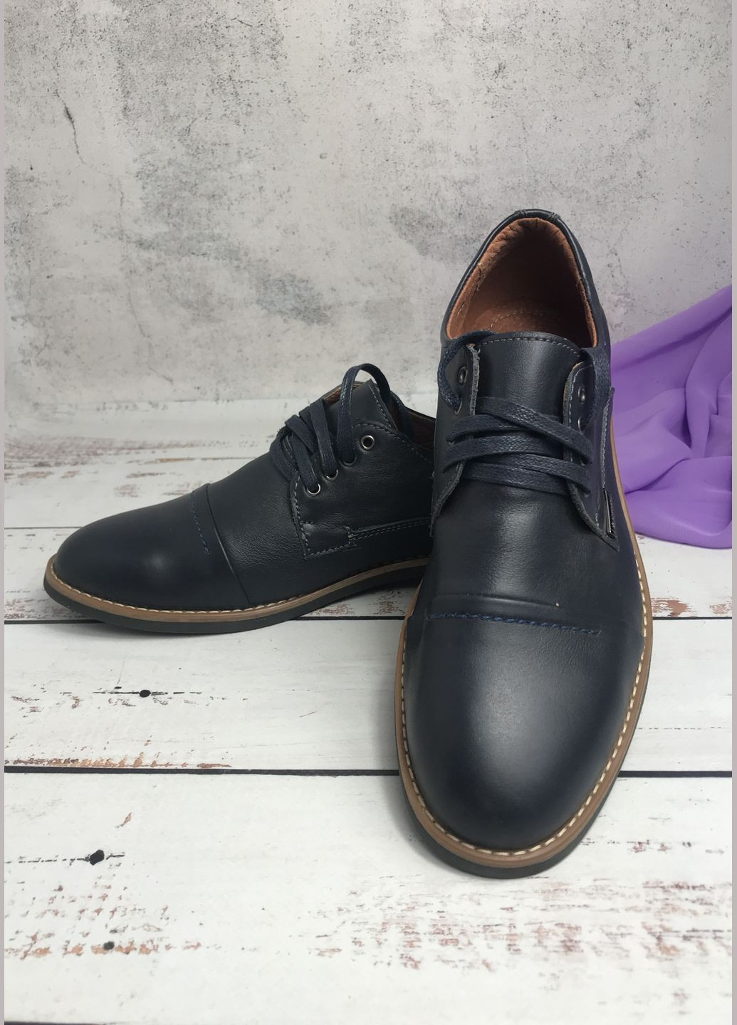 Туфлі дитячі для хлопчика Темно-синій (956) Jordan (347236369)