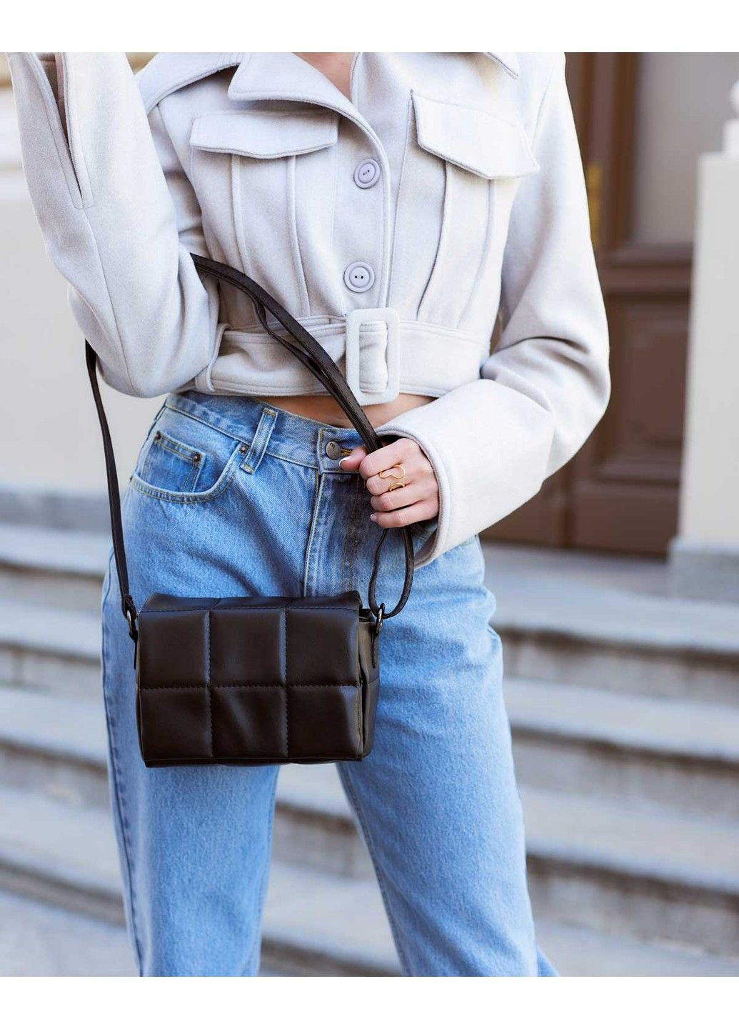 Жіноча сумка «Діна» чорна WeLassie (315688672)