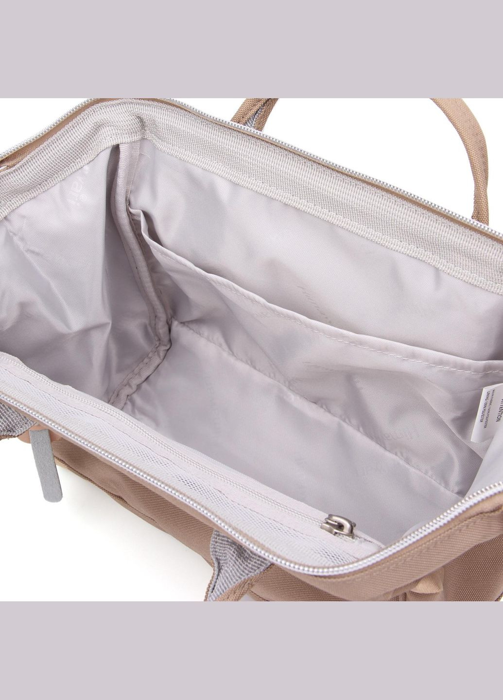 Жіноча сумка 6л водостійкий текстиль через плече з ручками (кросбоді) 26 x 12 x 21 см 9116 - 02 капучино Himawari (317565494)