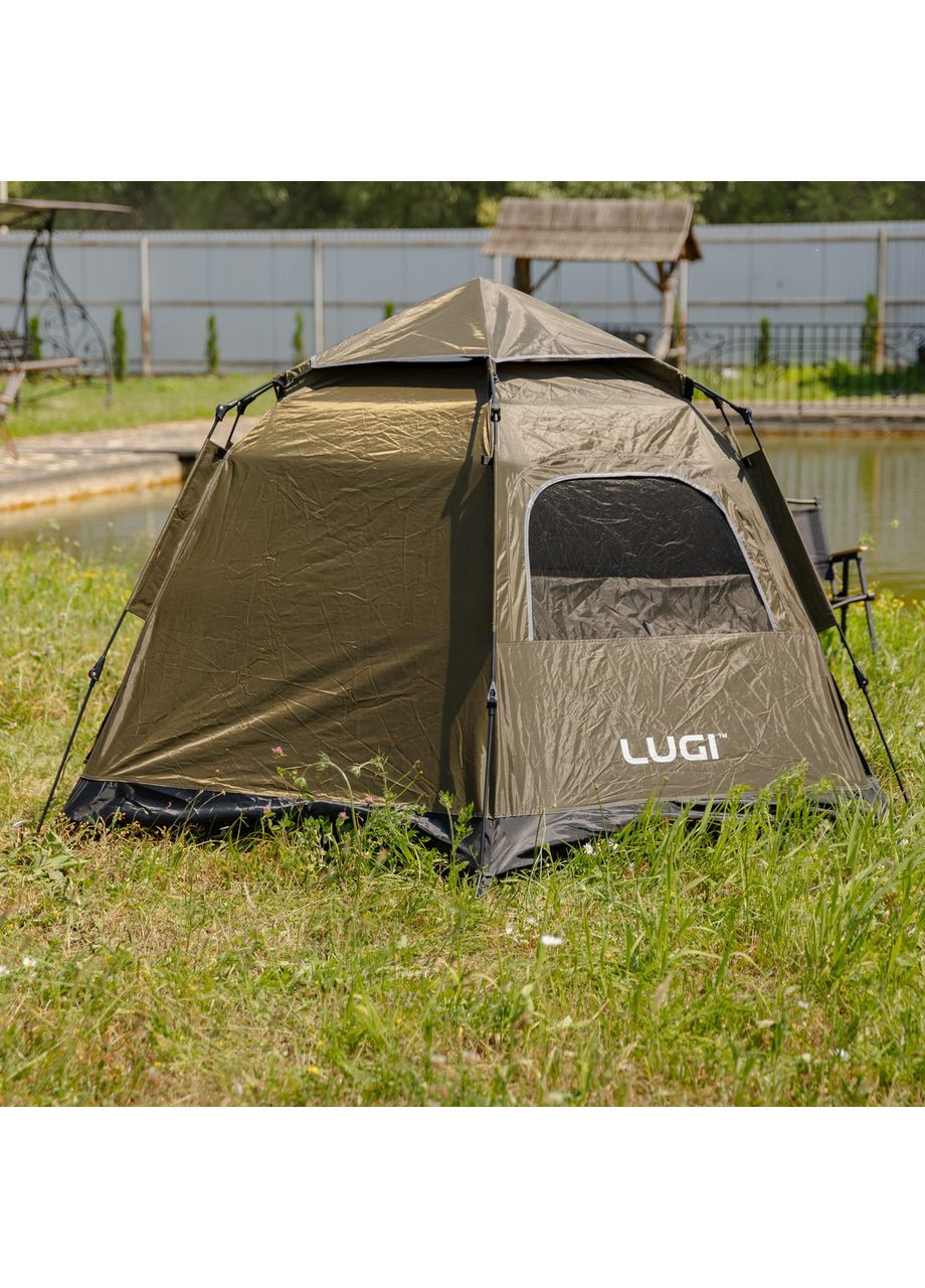 Намет автоматичний 3 місний Campingкемпінговий з тентом для відпочинку на природі туристичний ProDobro (364191800)