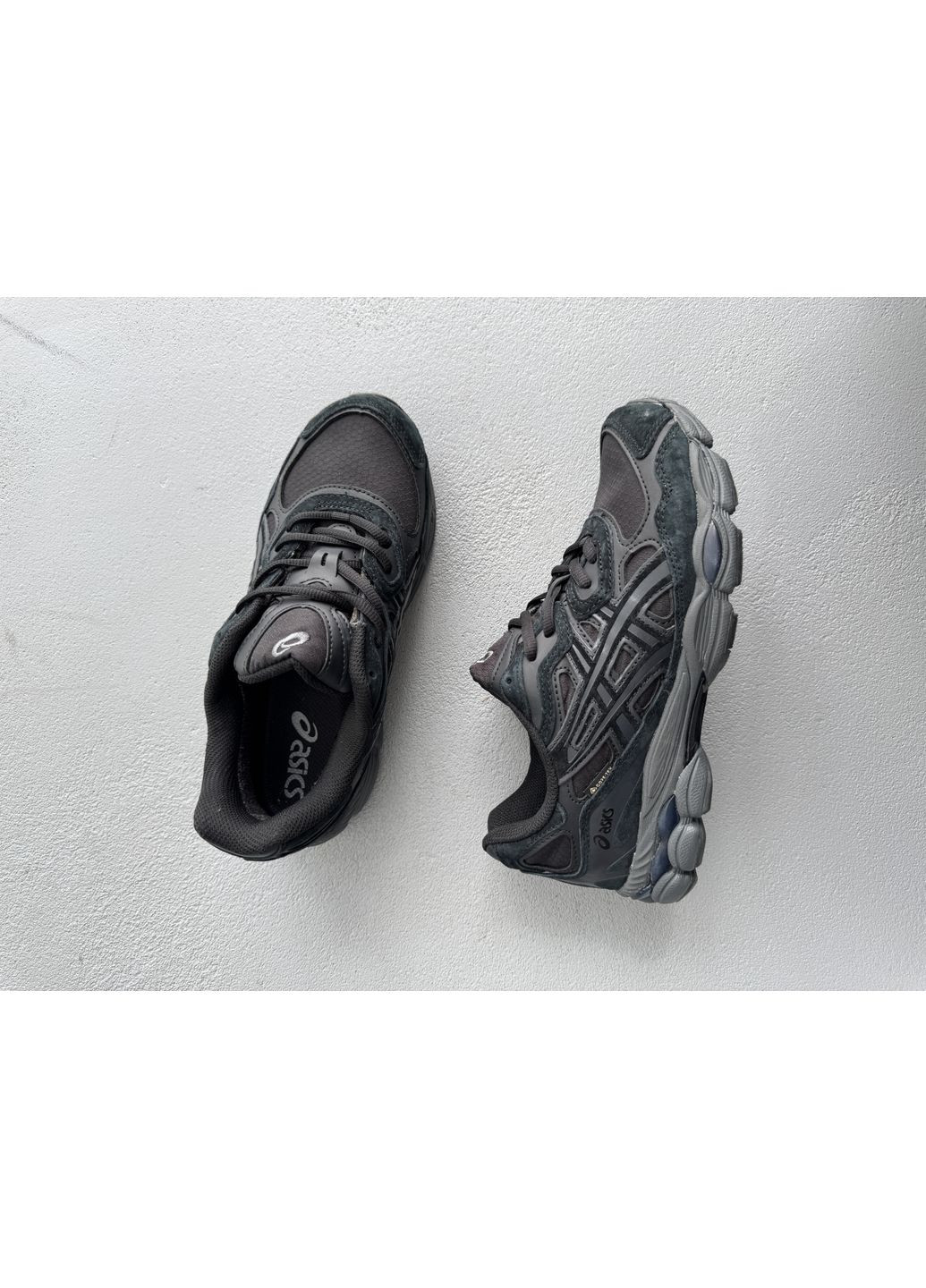 Чорні Осінні кросівки чоловічі Asics Gel NYC Black Gore-Tex | Асікс Гель-НЮК