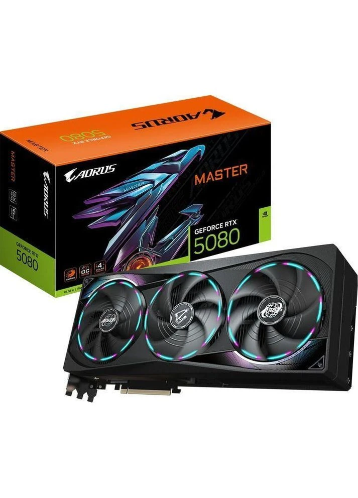 Видеокарта AORUS GeForce RTX 5080 MASTER 16G (GV-N5080AORUS M-16GD) Gigabyte (382926456)