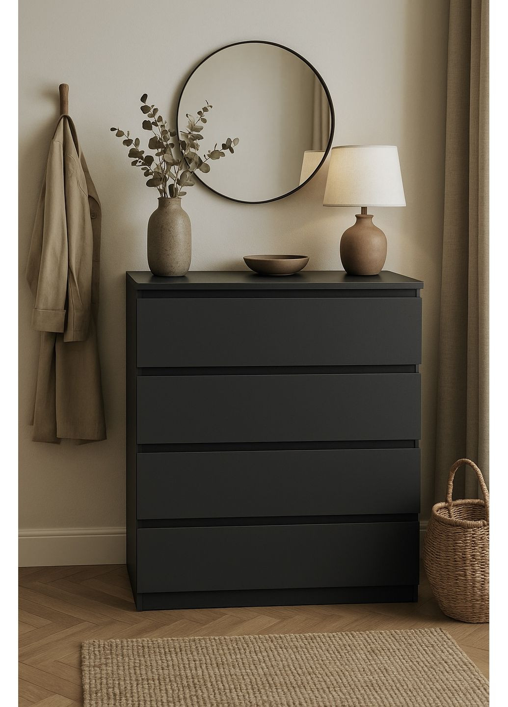 Комод на 4 шухляди 80х40х100см MEBEX (354792675)