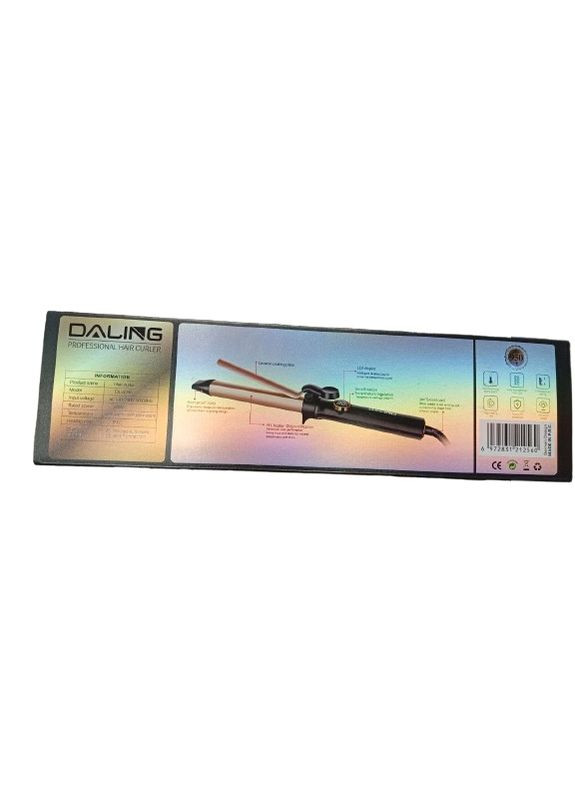 Профессиональная плойка щипцы с керамическим покрытием DL‑5256 33Вт LED‑индикатор Черный с золотом No Brand (357208084)