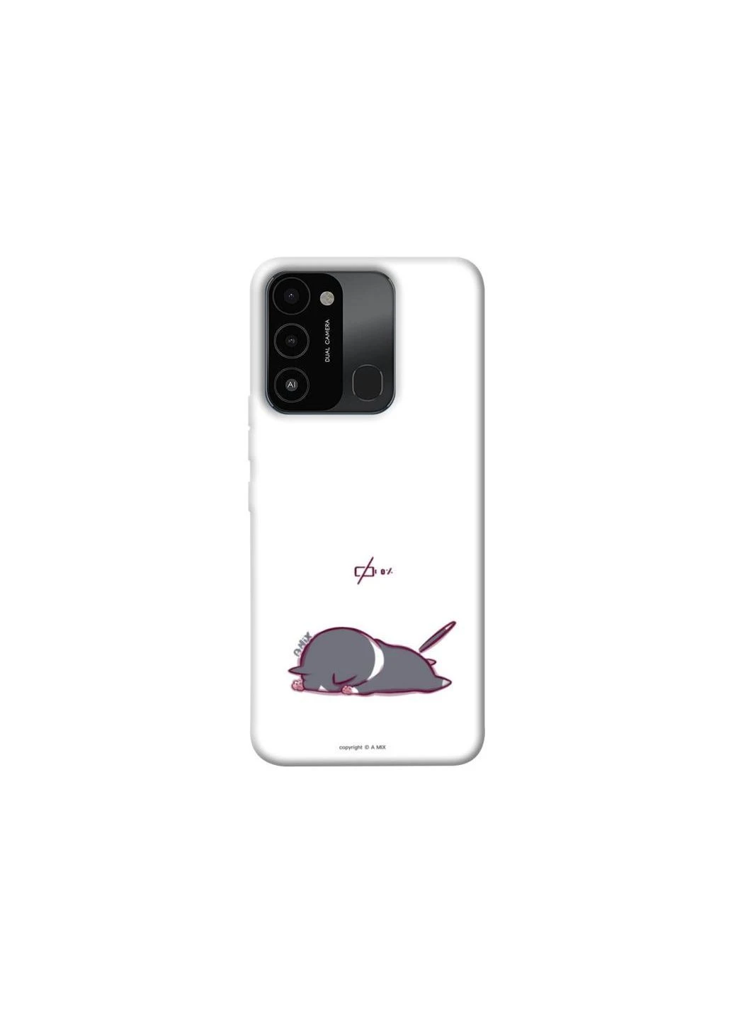 Чехол на TECNO Spark 8C The battery is dead Frontalka (384656788)
