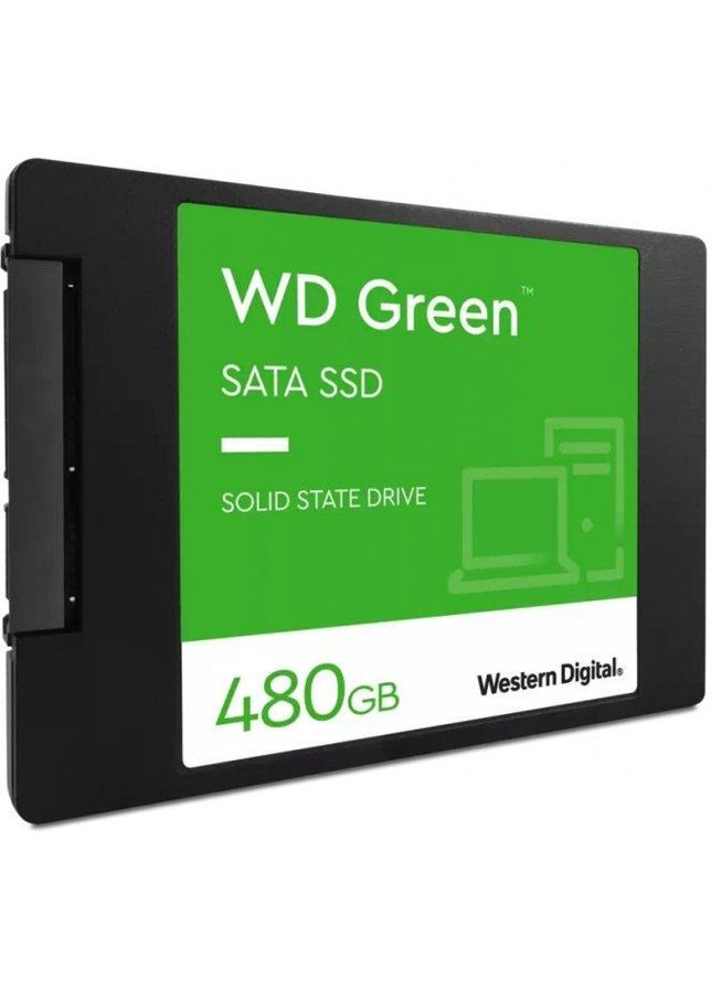Накопичувач SSD 480GB green 2.5" SATAIII TLC (S480G3G0A) зд диск внутрішній WD (280877506)