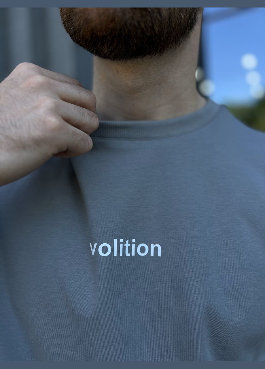 Сіра футболка чоловіча базова стрейч кулір з коротким рукавом JUGO Volition VolF