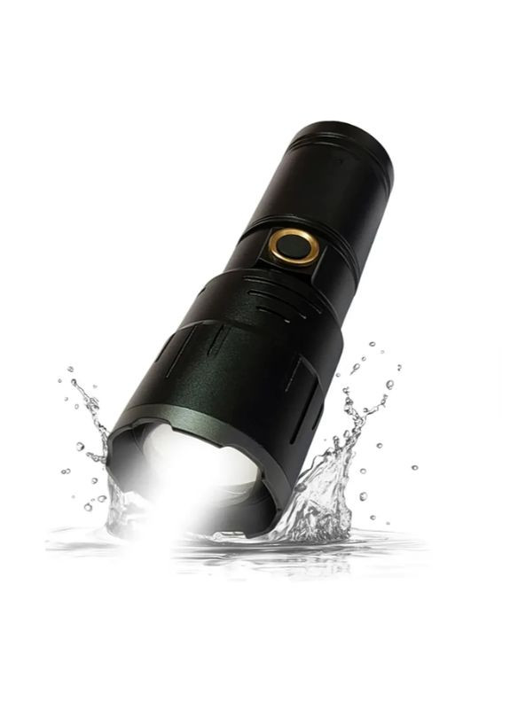 Ручний ліхтар Bailong BL-106 FM30-TG потужний LED зум USB зарядка No Brand (368904413)