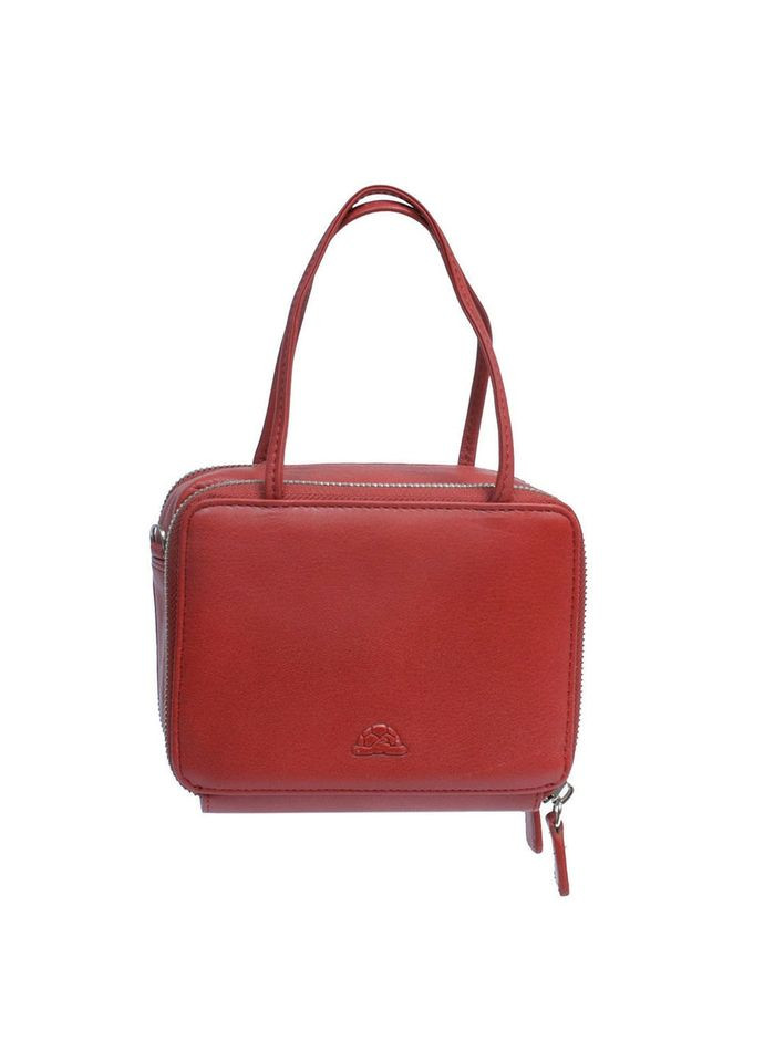Жіноча шкіряна міні-сумочка гаманець Contatto 3075 rosso Tony Perotti (303831087)