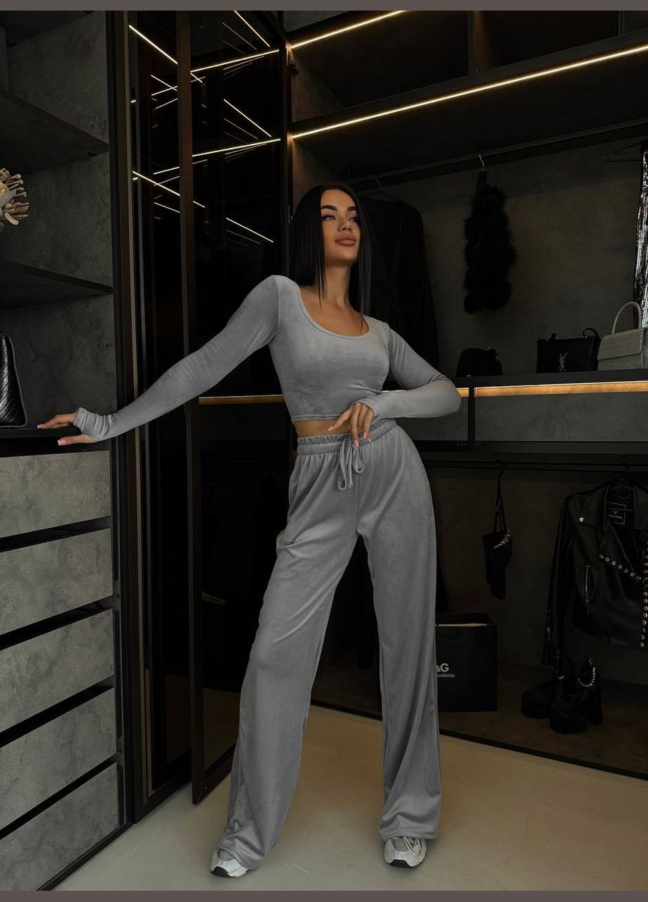 Женский велюровый костюм с топом и брюками. Avanti (332006713)