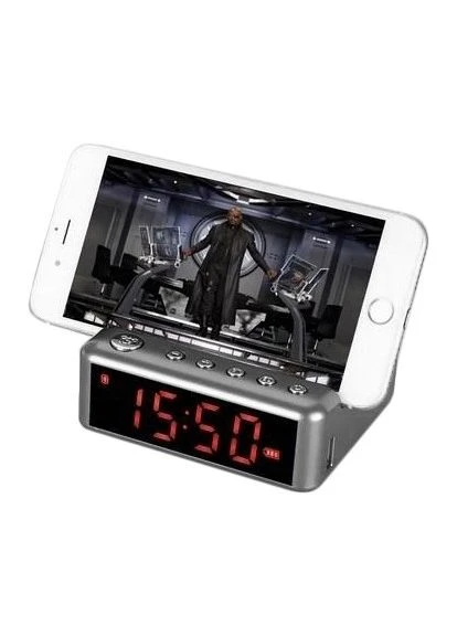 Портативна колонка HDY-G24 10Вт з годинником USB, AUX, FM, Bluetooth чорна (lp-87267) XPRO (392934413)