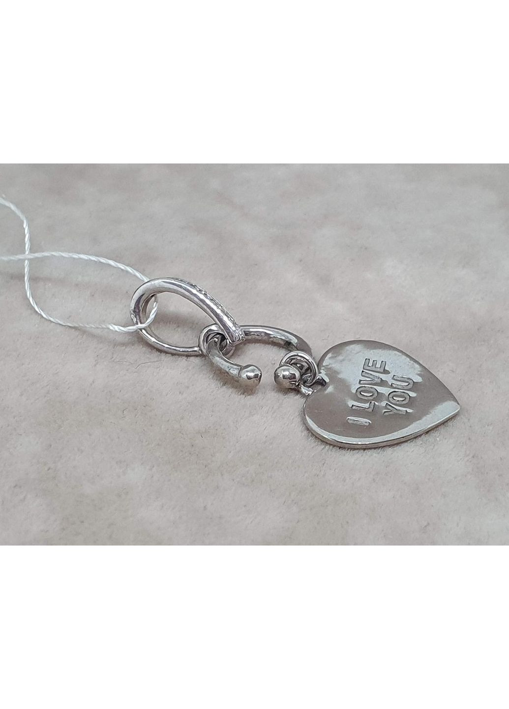 Серебряная подвеска с маленьким колечком. ПВ645С Імперія золота (363840662)