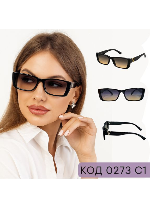 Женские тонированные очки для зрения с градиентом, для дали и чтения в плюсах, код 0273 +3.25 Fabia Monti (365830546)