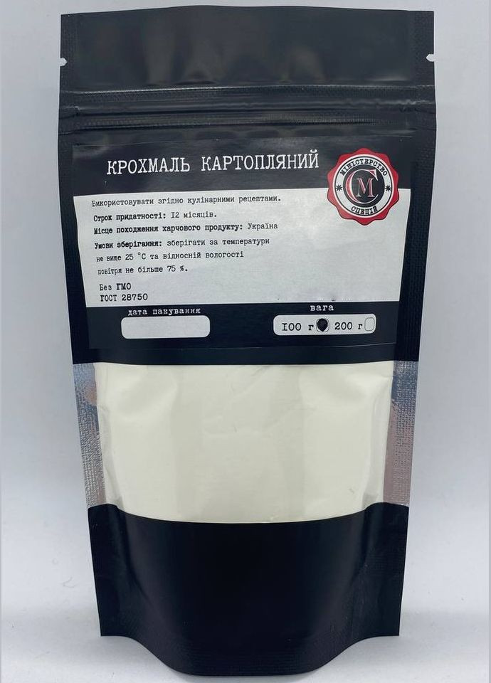 Крохмаль картопляний Міністерство Спецій 100г No Brand (322845546)