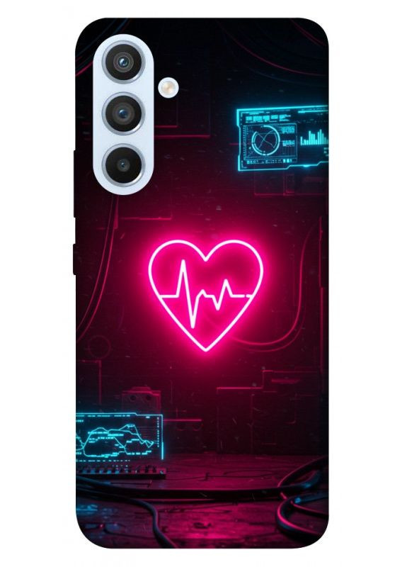 Чехол с принтом для Samsung Galaxy A54 5G / для самсунг галакси А54 Neon heart No Brand (338615721)