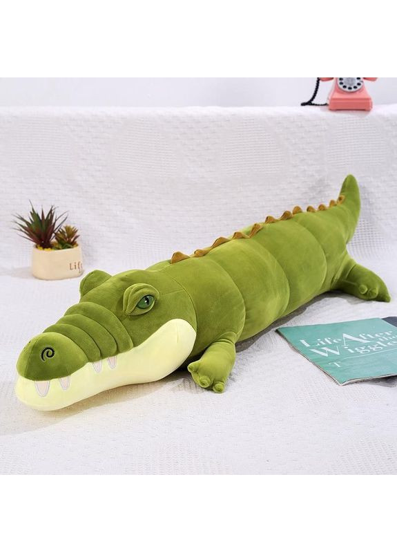 М'яка дитяча іграшка Крокодил Плюшева Іграшка подушка Алігатор антистрес 80см Салатовий Fun Cat (361205136)