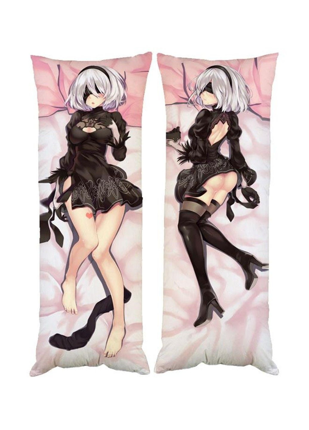 Подушка дакимакура Automata 2B YoRHa декоративная ростовая подушка для обнимания двусторонняя No Brand (328315199)