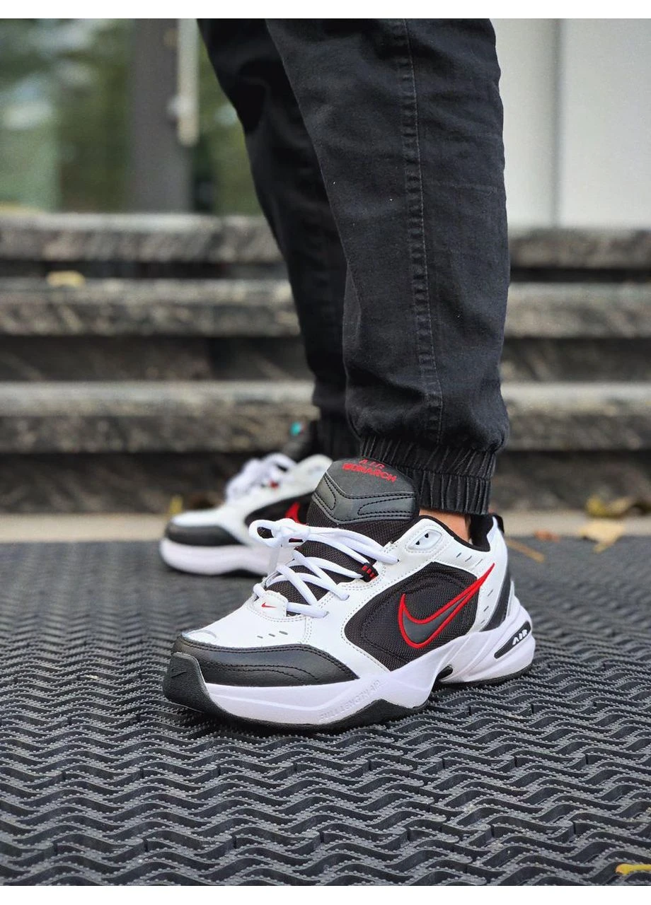 КРОСІВКИ ЖІНОЧІ NIKE AIR MONARCH BLACK WHITE «RED LOGO» НАЙК АІР МОНАРХ No Brand чорні демісезони (367171956)