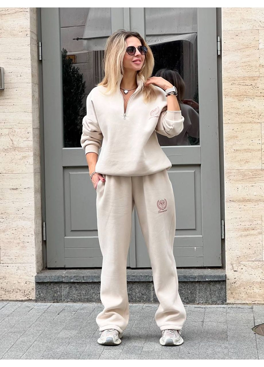 Теплий костюм з тринитки на флісі | Oversize Україна (367049344)