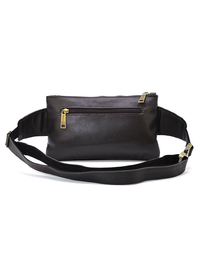 Поясна шкіряна сумка-бананка GC-8137-4lx бренд кавова Наппа TARWA (298684119)