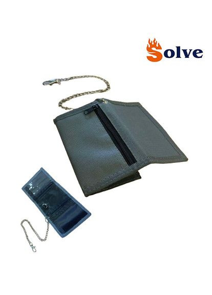 Гаманець з ланцюжком портмоне gray KT6000108 Solve (305743479)