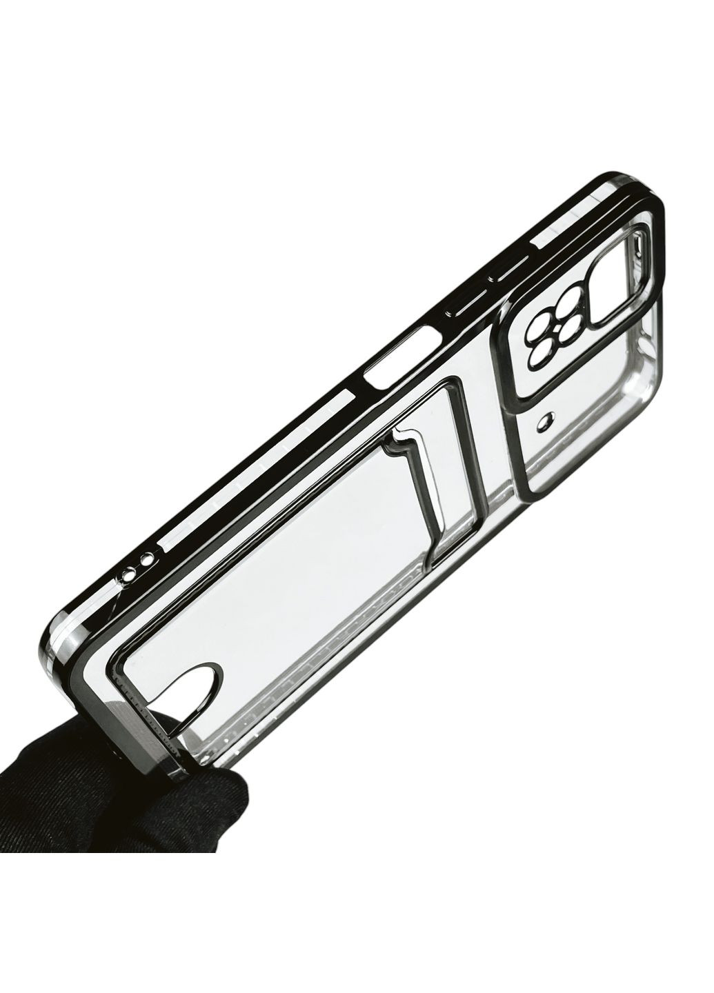 Чехол для Redmi Note 11 4G с чёрной окантовкой с карманом для карт на сяоми редми нот 11 чёрный Xiaomi (366019269)