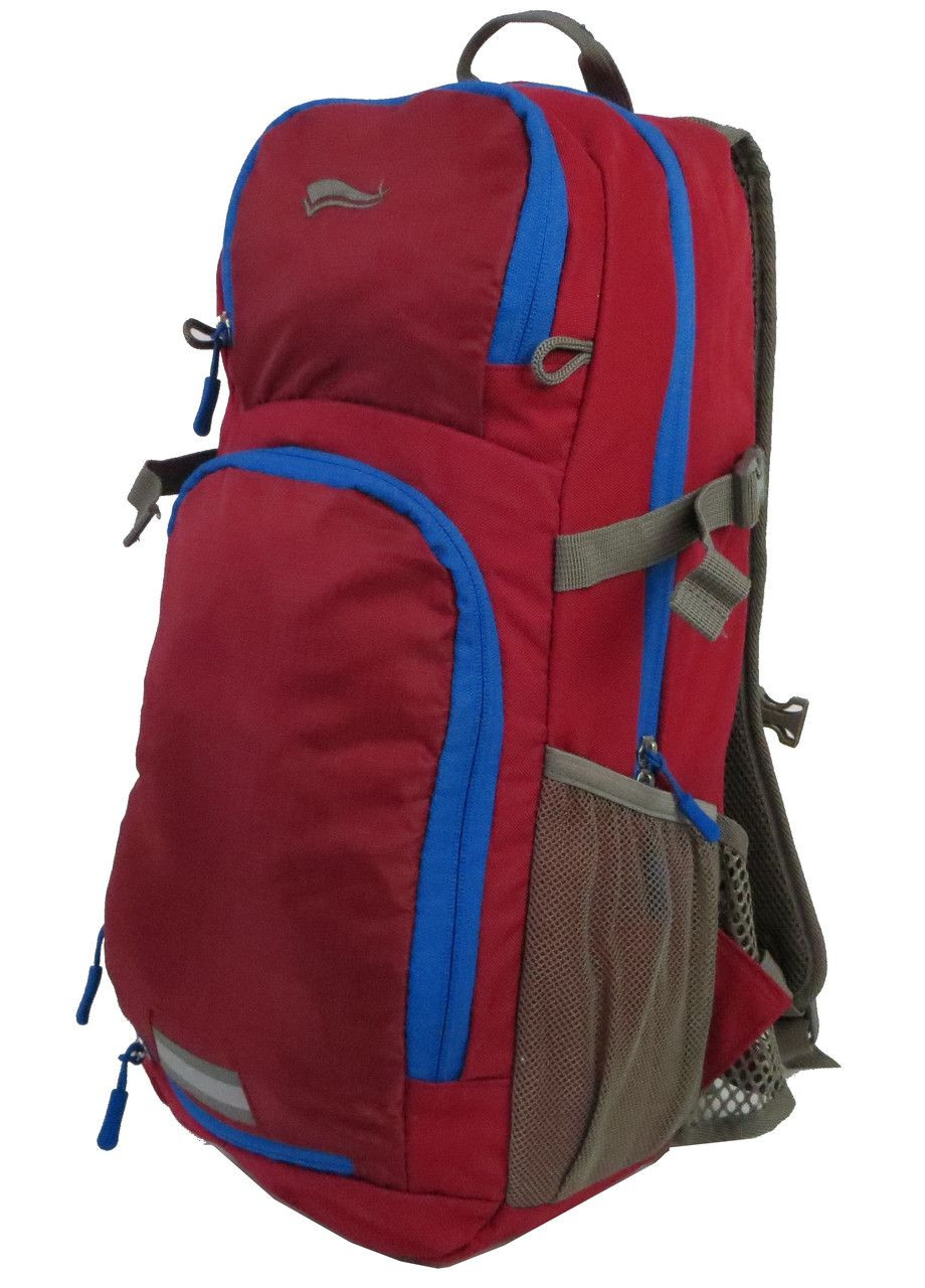 Велорюкзак с дождевиком и сеткой для шлема IAN353812 15L Бордовый Crivit (297643204)