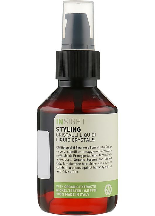 Рідкі кристали з органічними кунжутним і лляним оліями Styling Liquid Crystals 100ml (139813-31017642) Insight (368613747)