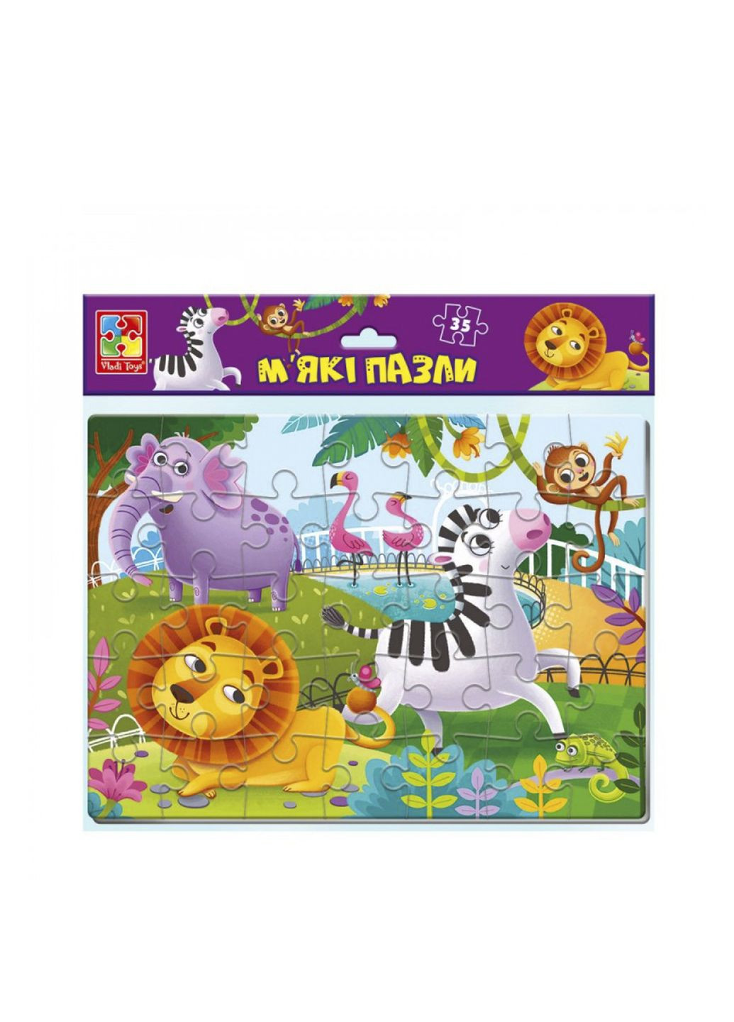 Гра настiльна,, "Мякі пазли" колір різнокольоровий ЦБ-00271354 Vladi toys (317215411)