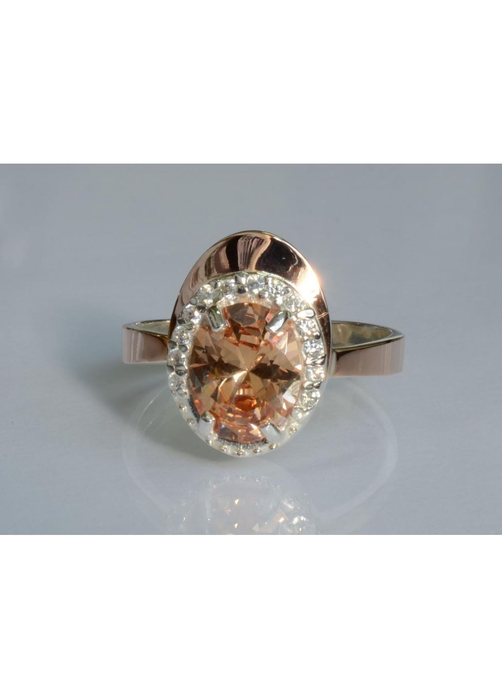 Серебряная кольца с золотыми вставками Silver Style (367112931)