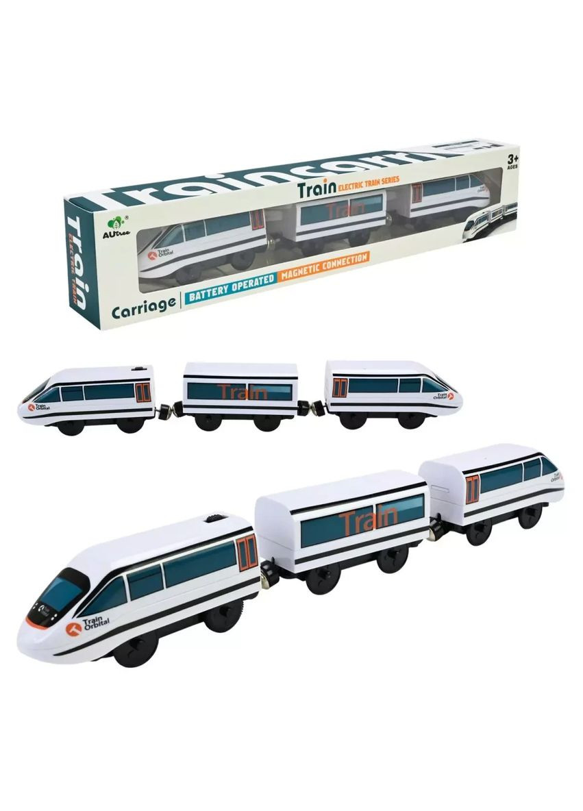 Іграшка потяг із вагонами на магніті на батарейках AU8887 No Brand (362434797)