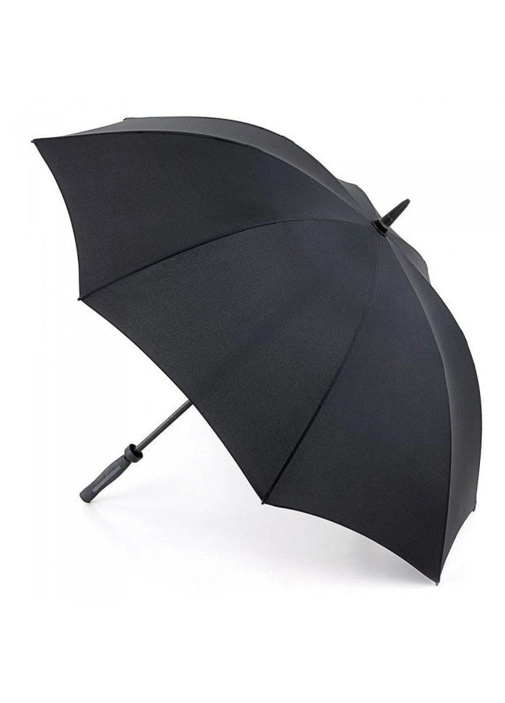 Чёрный зонт-гольфер механический унисекс technoflex s667 - black (черный) Fulton большой (323459223)