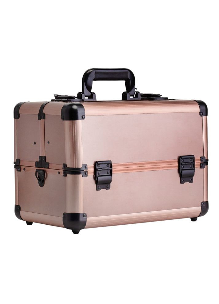 Кейс-шкатулка для візажиста 37х26х22 см 19205-009 рожевий No Brand (346152663)