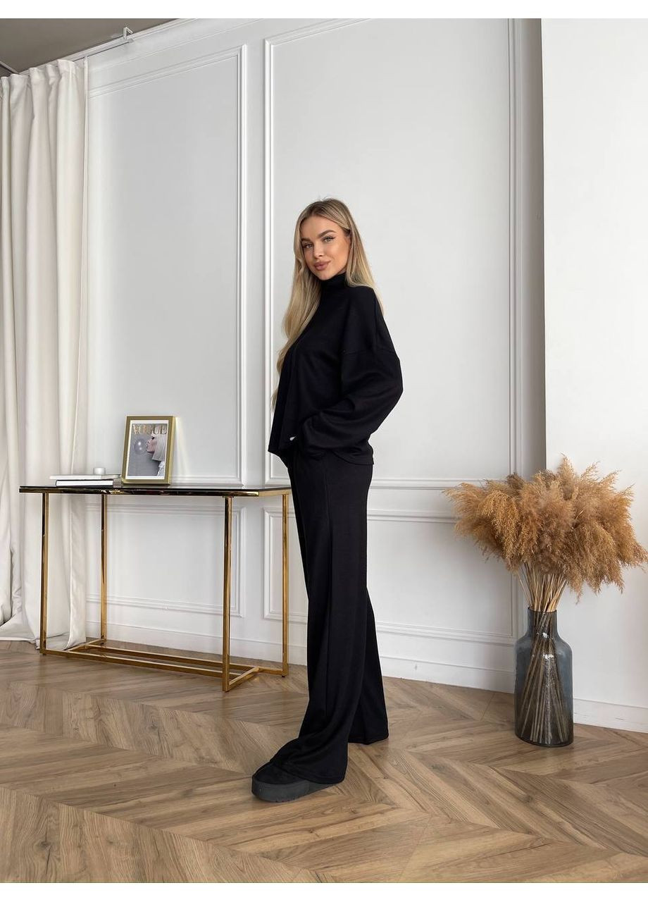Жiночий прогулянковий костюм чорного кольору 34315 No Brand (355793777)