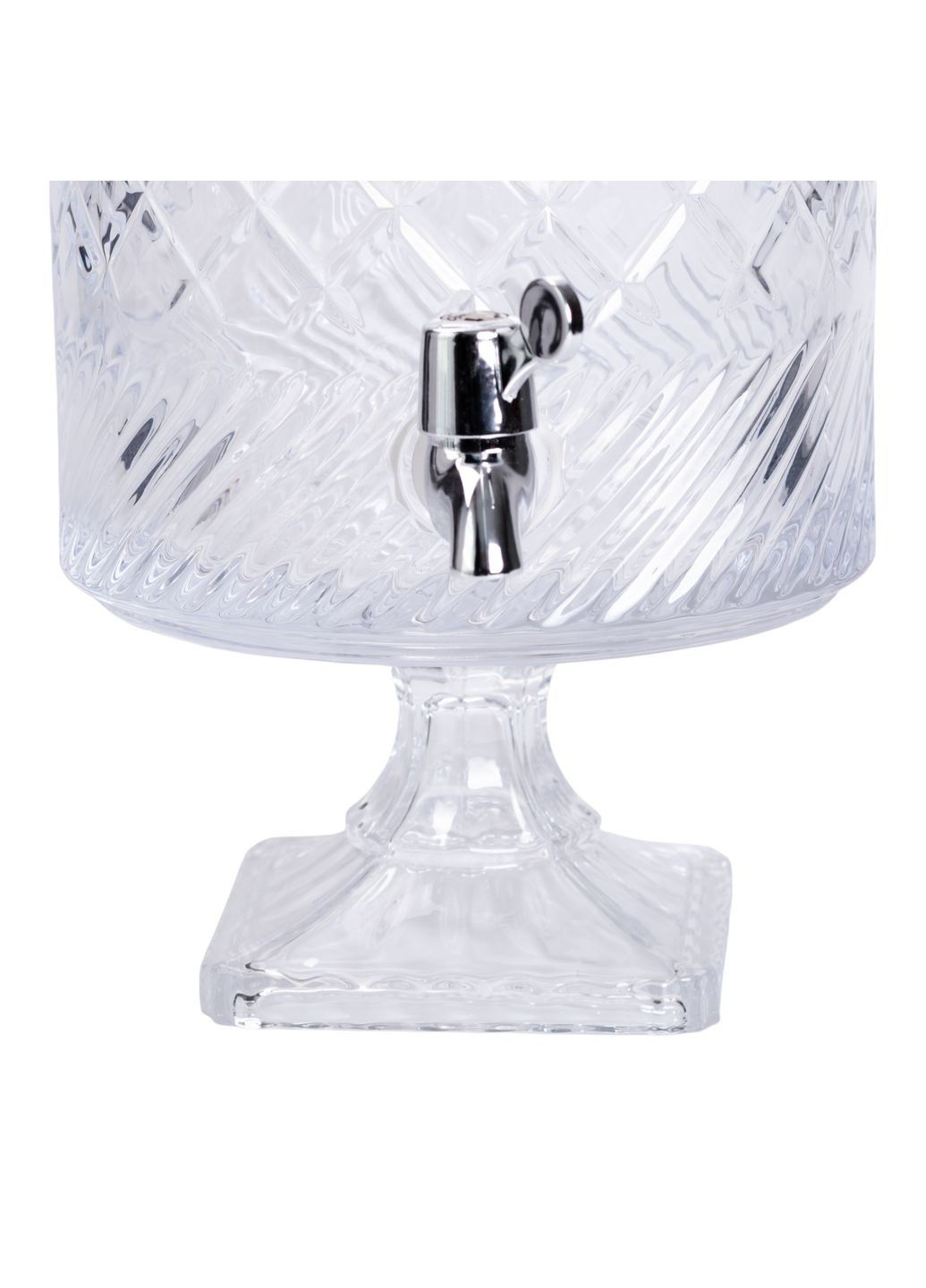 Лимонадниця скляна Glass на 4.5 л на квадратній ніжці Yiwu (361386715)