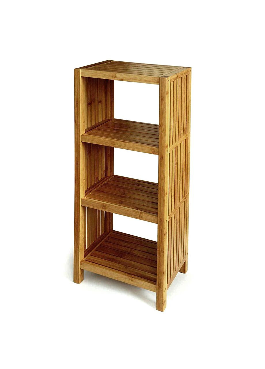 Стеллаж кухонный из дерева Кастер 4 сиена (СТА-411005) No Brand (327844655)