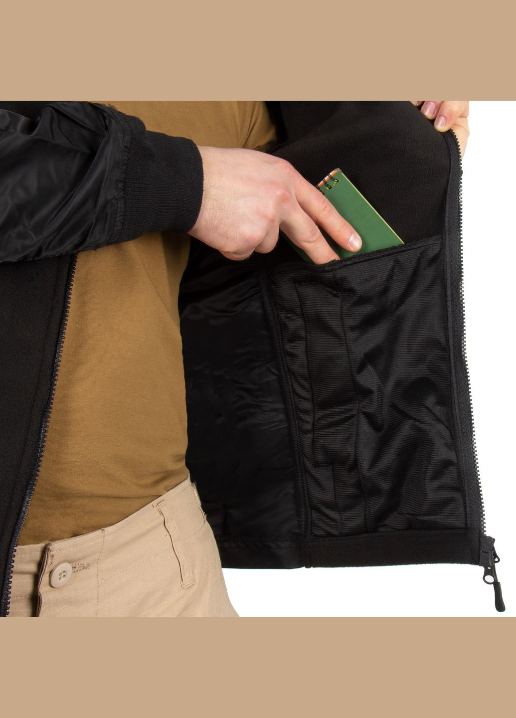 Куртка флісова Sturm USAF Jacket Black Black Mil-Tec (315823043)