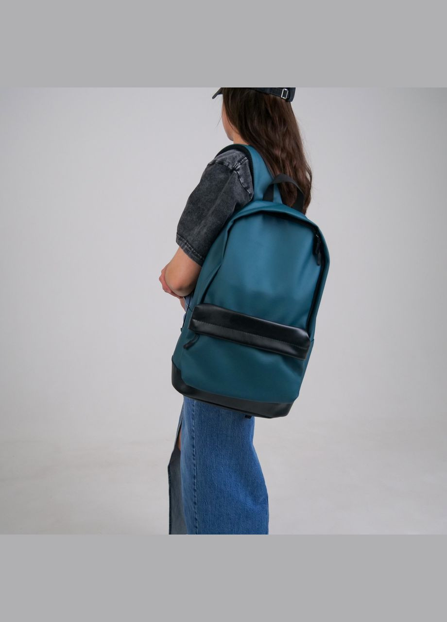 Универсальный рюкзак в удобном размере в экокожи, цвет бирюзовый ToBeYou city (293247143)