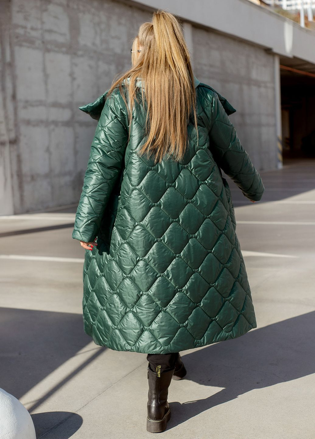 Зеленая зимняя зимняя куртка-пальто куртка-пальто No Brand